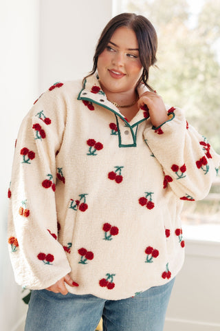 Cherry Tree Fleece Pullover-[option4]-[option5]-[option6]-[option7]-[option8]-Womens-Clothing-Shop
