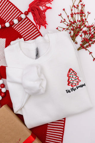 PREORDER: Holiday Snacks Embroidered Sweatshirt-[option4]-[option5]-[option6]-[option7]-[option8]-Womens-Clothing-Shop