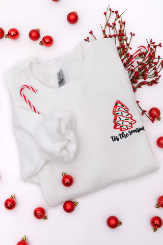 PREORDER: Holiday Snacks Embroidered Sweatshirt-[option4]-[option5]-[option6]-[option7]-[option8]-Womens-Clothing-Shop