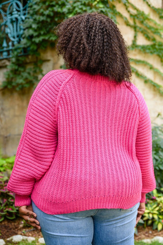 Claim The Stage Knit Sweater In Hot Pink-[option4]-[option5]-[option6]-[option7]-[option8]-Womens-Clothing-Shop