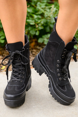 Desert Nights Lace Up Boots In Black-[option4]-[option5]-[option6]-[option7]-[option8]-Womens-Clothing-Shop