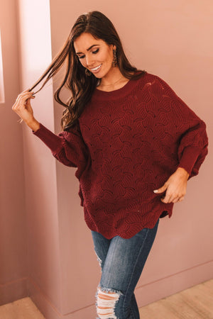Designed For Details Sweater in Wine-[option4]-[option5]-[option6]-[option7]-[option8]-Womens-Clothing-Shop