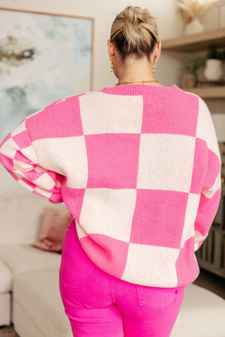 Don't Stop Me Now Checkered Cardigan-[option4]-[option5]-[option6]-[option7]-[option8]-Womens-Clothing-Shop