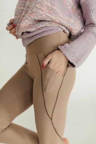 Dressin' Casual Leggings in Taupe-[option4]-[option5]-[option6]-[option7]-[option8]-Womens-Clothing-Shop