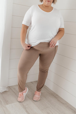 Dressin' Casual Leggings in Taupe-[option4]-[option5]-[option6]-[option7]-[option8]-Womens-Clothing-Shop