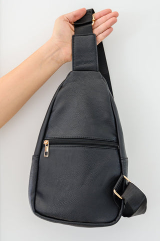Effortlessly Chic Sling Bag In Black-[option4]-[option5]-[option6]-[option7]-[option8]-Womens-Clothing-Shop