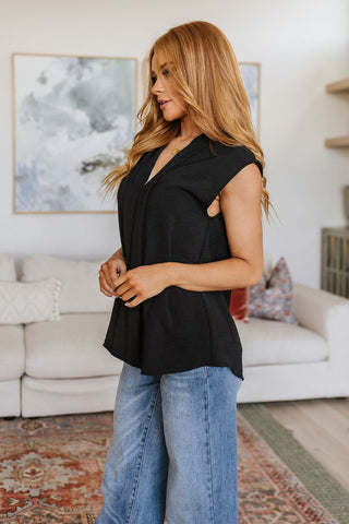 Elevate Everyday Blouse in Black-[option4]-[option5]-[option6]-[option7]-[option8]-Womens-Clothing-Shop