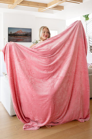 Emerson Blanket Family Cuddle Size in Strawberry-Strawberry-[option4]-[option5]-[option6]-[option7]-[option8]-Womens-Clothing-Shop