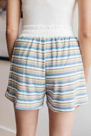 Emery Striped Shorts in Blue-[option4]-[option5]-[option6]-[option7]-[option8]-Womens-Clothing-Shop