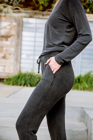 Essential Lounge Joggers In Black Lava-[option4]-[option5]-[option6]-[option7]-[option8]-Womens-Clothing-Shop