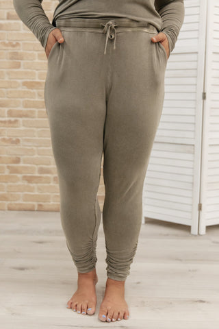 Essential Lounge Joggers in Mineral Wash Olive-[option4]-[option5]-[option6]-[option7]-[option8]-Womens-Clothing-Shop