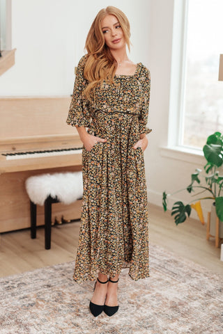 Ever So Briefly Floral Maxi Dress-[option4]-[option5]-[option6]-[option7]-[option8]-Womens-Clothing-Shop