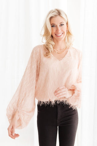 Express Yourself Top in Peach-[option4]-[option5]-[option6]-[option7]-[option8]-Womens-Clothing-Shop