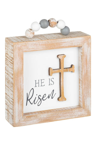 PREORDER: He is Risen Framed Bead Sign-OS-[option4]-[option5]-[option6]-[option7]-[option8]-Womens-Clothing-Shop