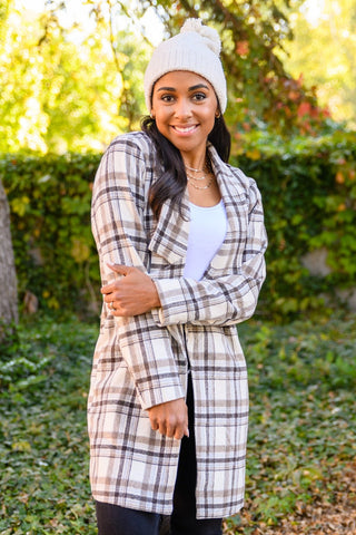 Fall In Love Plaid Jacket in Cream-[option4]-[option5]-[option6]-[option7]-[option8]-Womens-Clothing-Shop
