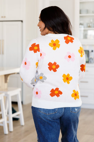 Falling Flowers Floral Sweater-[option4]-[option5]-[option6]-[option7]-[option8]-Womens-Clothing-Shop