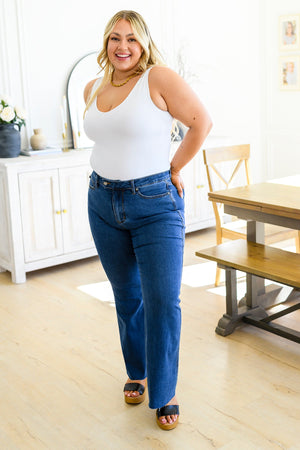 Francine High Rise Tummy Control Flared Jeans-[option4]-[option5]-[option6]-[option7]-[option8]-Womens-Clothing-Shop