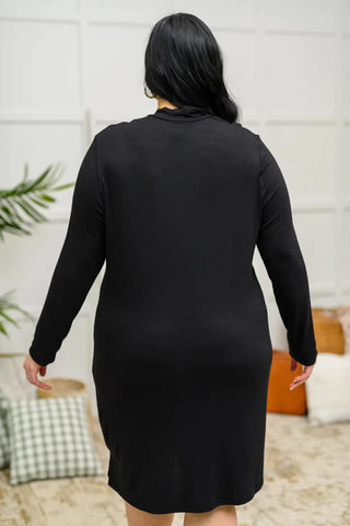 Frankie Mock Neck Dress in Black-[option4]-[option5]-[option6]-[option7]-[option8]-Womens-Clothing-Shop