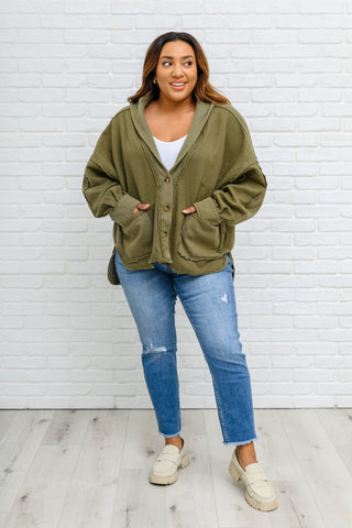 French Terry Mineral Wash Jacket In Olive-[option4]-[option5]-[option6]-[option7]-[option8]-Womens-Clothing-Shop