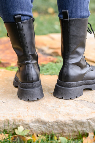 Fresh Feels Combat Boots In Black-[option4]-[option5]-[option6]-[option7]-[option8]-Womens-Clothing-Shop