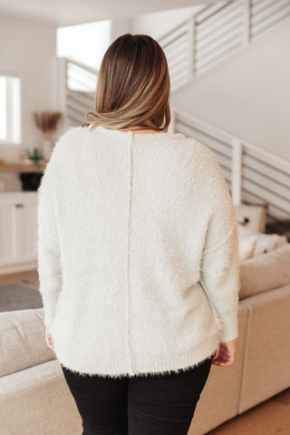Fuzzy Wuzzy Sweater in Frosty Gray-[option4]-[option5]-[option6]-[option7]-[option8]-Womens-Clothing-Shop