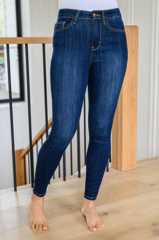Georgia Back Yoke Skinny Jeans with Phone Pocket-[option4]-[option5]-[option6]-[option7]-[option8]-Womens-Clothing-Shop