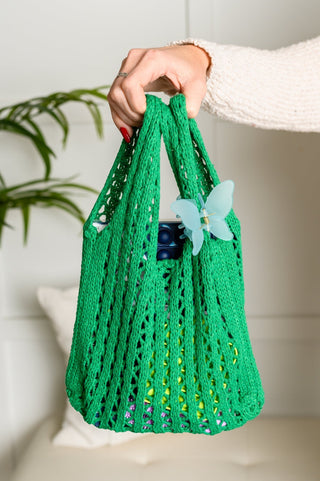 Girls Day Open Weave Bag in Green-OS-[option4]-[option5]-[option6]-[option7]-[option8]-Womens-Clothing-Shop