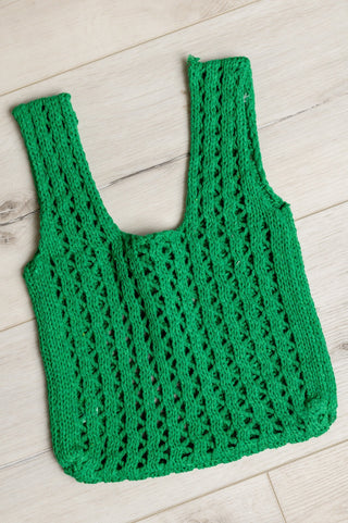 Girls Day Open Weave Bag in Green-OS-[option4]-[option5]-[option6]-[option7]-[option8]-Womens-Clothing-Shop