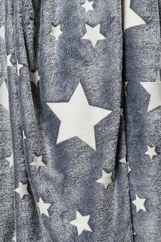 Glow in the Dark Blanket in Gray Star-OS-[option4]-[option5]-[option6]-[option7]-[option8]-Womens-Clothing-Shop