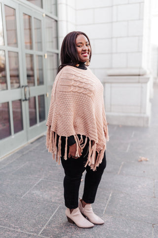 Hanging For The Weekend Poncho In Mocha-[option4]-[option5]-[option6]-[option7]-[option8]-Womens-Clothing-Shop