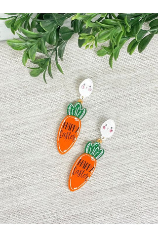 PREORDER: Happy Easter Carrot Dangle Earrings-OS-[option4]-[option5]-[option6]-[option7]-[option8]-Womens-Clothing-Shop