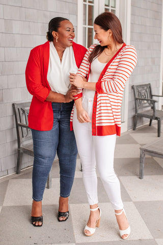 Have You Heard Cardigan in Red-[option4]-[option5]-[option6]-[option7]-[option8]-Womens-Clothing-Shop