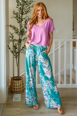Hawaiiana Floral Print Pants-[option4]-[option5]-[option6]-[option7]-[option8]-Womens-Clothing-Shop