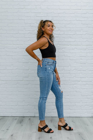 High-Wasted Tummy Control Skinny Jeans-[option4]-[option5]-[option6]-[option7]-[option8]-Womens-Clothing-Shop