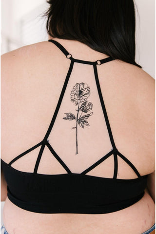 Hint of Intimate Tattoo Mesh Bralette-[option4]-[option5]-[option6]-[option7]-[option8]-Womens-Clothing-Shop