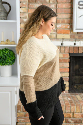 Hudson Color Block Sweater In Natural-[option4]-[option5]-[option6]-[option7]-[option8]-Womens-Clothing-Shop