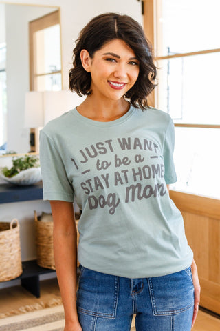 Stay At Home Dog Mom Graphic Tee-[option4]-[option5]-[option6]-[option7]-[option8]-Womens-Clothing-Shop