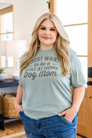 Stay At Home Dog Mom Graphic Tee-[option4]-[option5]-[option6]-[option7]-[option8]-Womens-Clothing-Shop
