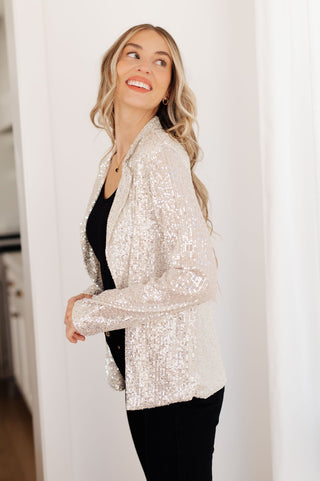 I Know You're Busy Sequin Blazer-[option4]-[option5]-[option6]-[option7]-[option8]-Womens-Clothing-Shop