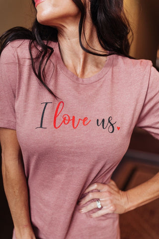 I Love Us Tee in Heather Mauve-[option4]-[option5]-[option6]-[option7]-[option8]-Womens-Clothing-Shop