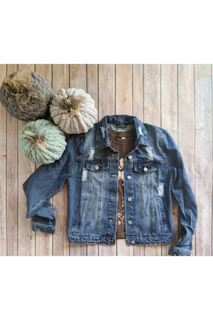 And Then Some Denim Jacket In Light Wash or Medium Wash-[option4]-[option5]-[option6]-[option7]-[option8]-Womens-Clothing-Shop
