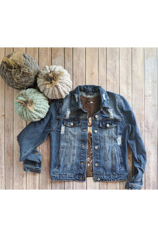 And Then Some Denim Jacket In Light Wash-[option4]-[option5]-[option6]-[option7]-[option8]-Womens-Clothing-Shop