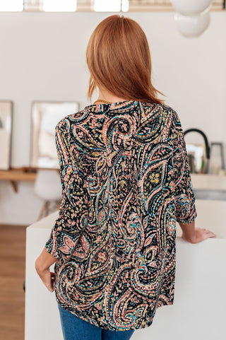I Think Different Top Teal Paisley-[option4]-[option5]-[option6]-[option7]-[option8]-Womens-Clothing-Shop