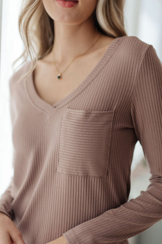 Indeed You Do Long Sleeve V-Neck Top-[option4]-[option5]-[option6]-[option7]-[option8]-Womens-Clothing-Shop