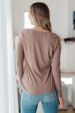 Indeed You Do Long Sleeve V-Neck Top-[option4]-[option5]-[option6]-[option7]-[option8]-Womens-Clothing-Shop