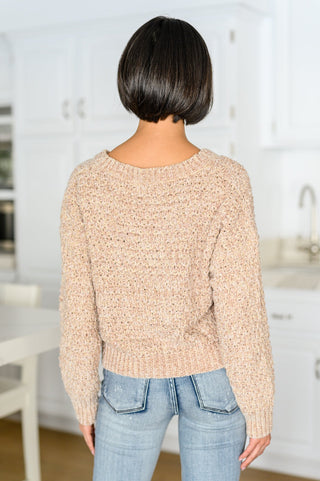 Irish Coffee Knitted Crop V Neck Sweater-[option4]-[option5]-[option6]-[option7]-[option8]-Womens-Clothing-Shop