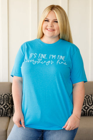 Everything's Fine Graphic Tee-[option4]-[option5]-[option6]-[option7]-[option8]-Womens-Clothing-Shop