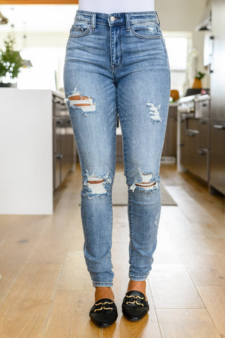 Juno Tall Skinny Destroyed Jeans-[option4]-[option5]-[option6]-[option7]-[option8]-Womens-Clothing-Shop