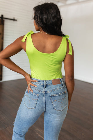 Just a Spritz Bodysuit in Lime-[option4]-[option5]-[option6]-[option7]-[option8]-Womens-Clothing-Shop