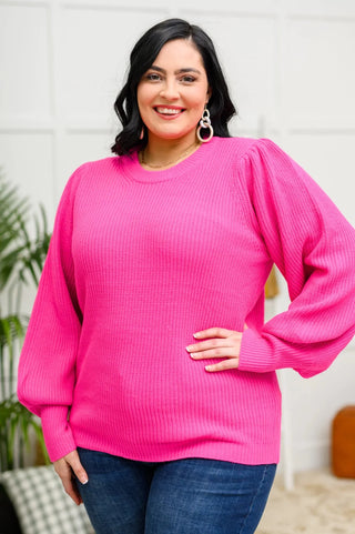 Keep Me Warm Balloon Sleeve Sweater-[option4]-[option5]-[option6]-[option7]-[option8]-Womens-Clothing-Shop